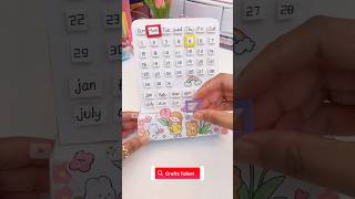 DIY kawaii desk calendar papercraft shorts youtubeshorts artandcraft craft craftztalent art [upl. by Olnek]