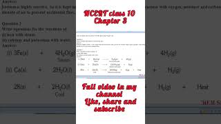 Metals and Nonmetals NCERT class 10 Chapter 3 chem speed subscribe education shorts chemistry [upl. by Oiliduab289]