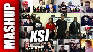 KSI Family Rap Cypher 2016 Diss Track Reactions Mashup [upl. by Carboni486]