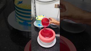 Red velvet glaze cake cake shortvideo food viralvideoシ [upl. by Inamik]