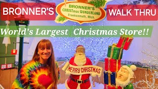 WORLDS LARGEST CHRISTMAS STORE BRONNERS CHRISTMAS WONDERLAND [upl. by Wini]