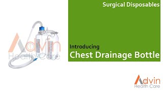 Chest Drainage Bottle [upl. by Parthena417]