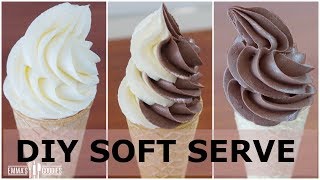 Homemade Soft Serve Ice Cream Recipe  Pipeable  NO Machine  NO Condensed Milk [upl. by Saidel973]