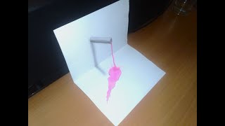 Easy 3D Drawing On Paper for Beginners [upl. by Rimhsak993]