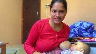 Breastfeeding  breastfeeding videos  srijana shahi breastfeeding  breastfeeding vlog [upl. by Sumaes]