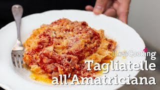 Tagliatelle allAmatriciana with Giuseppe Crupi [upl. by Leod]