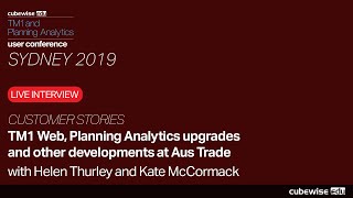 TM1 Web Planning Analytics upgrades and other developments at Aus Trade [upl. by Glenine]