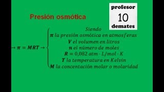 Presión osmótica ejercicios resueltos [upl. by Lampert]