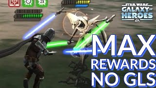 Galactic Challenge Kashyyyk Droid  Max Rewards  No GLs  SWGoH [upl. by Forster271]