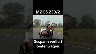 MZ ES 2502 Gespann verliert Seitenwagen [upl. by Idieh]