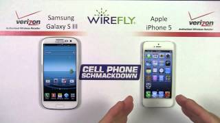 Samsung Galaxy S III vs iPhone 5 Smartphone Schmackdown by Wirefly [upl. by Chapa]