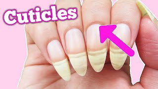 How To Remove Cuticles Without Cutting✅ Nail Care Routine💅 Vanna Rose🌷 [upl. by Aleece]