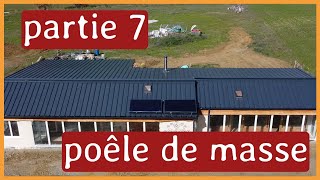 Le poêle de masse autoconstruit en Earthship  part 7 [upl. by Kcinom86]