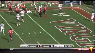 Miami Hurricanes vs Virginia 2010  4th Qtr  Hurricane FlashForward [upl. by Notlil471]