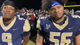 Varina football LB Braylon Hood DL JaySean Richardson after 383 win over Glen Allen [upl. by Grosz]