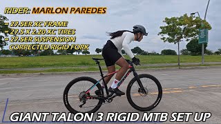 Bikecheck sa GIANT TALON 3 Rigid MTB ni Marlon Paredes [upl. by Alphard]