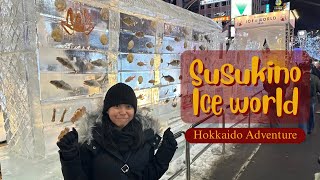 Susukino Ice World  Sapporo Snow Festival  menobouken vlogs [upl. by Ihsar]