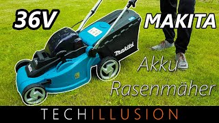 🔥DER KLEINSTE AKKU RASENMÄHER von Makita im Test🧐  Makita Akku Rasenmäher DLM380  Review amp Test [upl. by Kcuhc]