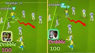 Neymar VS Vini Jr Who is Better Dribble Master 🥶 efootball 2025 Mobile [upl. by Ayekehs504]