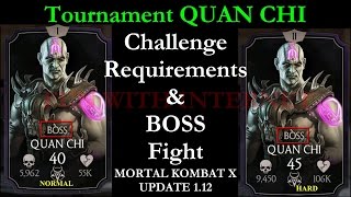 MKX Tournament QUAN CHI Challenge Requirements amp Boss Fight iOSAndroid [upl. by Ynna]