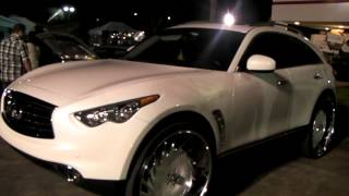 DUBSandTIREScom 2011 Infiniti FX Review 30 Asanti Custom Luxury Wheels Forgiato TSW Wheels [upl. by Jehiel]