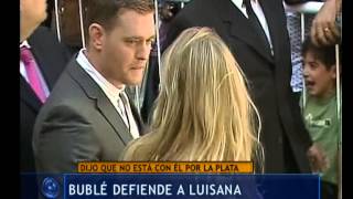 Michael Bublé defiende a Luisana  Telefe Noticias [upl. by Modnar]