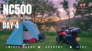 NC500 Motocamping Tour Day 4 Applecross to Aviemore [upl. by Uel]