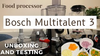 How to Quickstart your Bosch MultiTalent Food Processor [upl. by Noguchi]