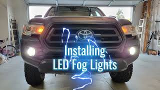 How to Install LED Fog Lights on a 2020 Tacoma [upl. by Harding360]