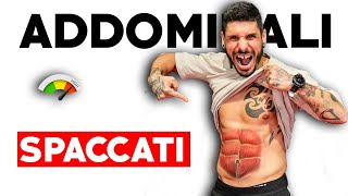 ADDOMINALI DISTRUTTI IN 8 MINUTI  scheda completa [upl. by Adnorehs]