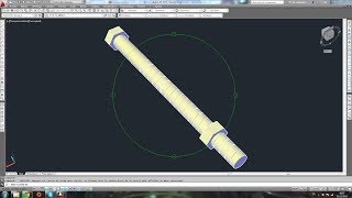 Tutoriel 3D Autocad Modélisation dun Boulon [upl. by Anicart]