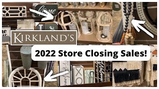 MY FIRST AND LAST KIRKLANDS TRIP 2022  SHOP WITH ME  KIRKLANDS GOING OUT OF BUSINESS SALES [upl. by Tletski]