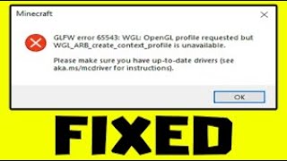 Minecraft 118 GLFW Error 65543 Fixed  Working Method [upl. by Nimoynib154]