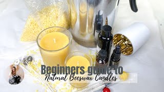 Beginners guide to Beeswax candle making candlemaking [upl. by Nirrej]