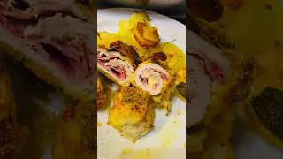 Fettine di lonza farcite e patate youtubecreatorawards family food [upl. by Mel498]