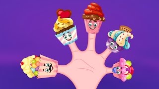 The Finger Family Cup Cakes Family Nursery Rhyme  Cup Cakes Finger Family Songs [upl. by Etnomed]