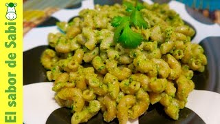 PASTA CON PESTO DE CILANTRO Y CALABACITA DELICIOSO [upl. by Anawait]