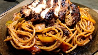 Special Chicken Smoky Spaghetti  Chicken Spaghetti  Smoky Chicken Spaghetti Recipe by Anika [upl. by Dincolo]