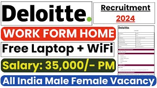 Deloitte Recruitment 2024  Freshers Jobs 2024  Salary 4 LPA  Deloitte Jobs  Direct Hiring 2024 [upl. by Zane]