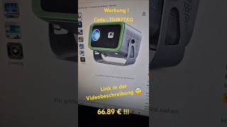 4K Mini Beamer Wifi6 Bluetooth amazon angebote sparen Beamer günstig autofokus 4k [upl. by Ynaffat26]