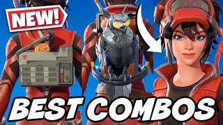 BEST COMBOS FOR NEW THE MACHINIST SKIN NITRO FLAME STYLE  Fortnite [upl. by Roche]