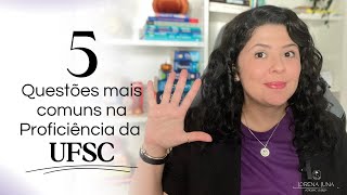 5 QUESTÕES PARA PROFICIÊNCIA DA UFSC [upl. by Thomey]