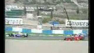 F1 1997 Schumacher Michael amp Jacques Villeneuve Crash [upl. by Favianus]