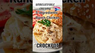 Easiest Creamy Crockpot Ranch Seasoning Chicken Recipe Ever [upl. by Ulane]