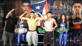 WeighIn XANDER ZAYAS vs PATRICK TEIXEIRA Full Fight Card [upl. by Shannan347]