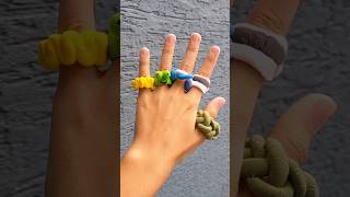 DIY Clay Rings 💍diy clayart craft clayrings claycraft shorts [upl. by Inavoig]