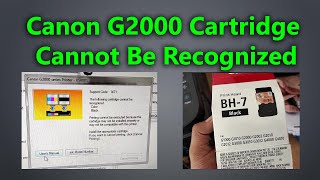 Canon G2000 Cartridge not Recognized II Canon G2000 Printer All Light Blinking Solution 100 Solve [upl. by Aylmer639]