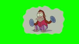 MONKEY CLAPPING CYMBALS FROM THE SIMPSONS GREEN SCREEN HD [upl. by Novyak916]