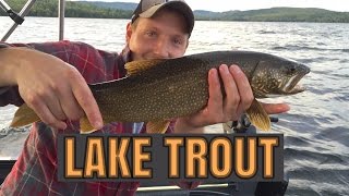 TROLLING FOR LAKE TROUT  EARLY FALL In Maine [upl. by Eveiveneg]