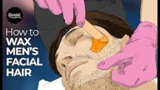 FACE WAXING FOR MEN LESS THAN 8 MINUTE A GREAT HAIR REMOVAL FOR YOU PAINLESS WAX FOR YOUviralvideo [upl. by Orva]